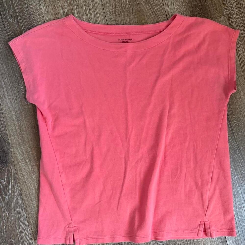 Eileen-fisher Women's Pink and Orange Crop-top